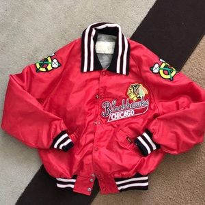 Vintage Chicago Blackhawks nylon jacket